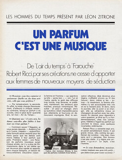 Un Parfum c'est une Musique, 1973 - Nina Ricci (Perfumes) Robert Ricci, Texte par Léon Zitrone, 4 pages
