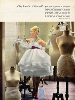 Lanvin (Couture) 1958 Robe Cygne, Mannequin Siégel