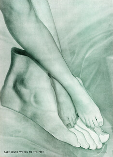 Erwin Blumenfeld 1942 Care gives wings to the feet