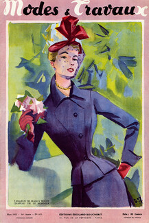 Maggy Rouff 1952 Tailleur, Le Monnier, André Delfau, Modes et Travaux Cover