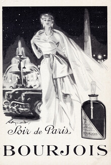 Bourjois (Perfumes) 1953 Soir de Paris, Place de la Concorde, Raymond (Brénot)