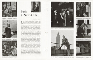 Paris à New-York, 1949 - Jacques Fath, Christian Dior, Marcel Vertès, Edith Piaf, Colette Marchand, Roland Petit, Zizi Jeanmaire, Luis Mariano, Text by Irène Lidova