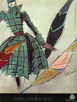 Pure New Wool 1979 Alberto Lattuada, Fashion Illustration