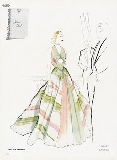 Carven 1946 Evening gown, Bernard Blossac