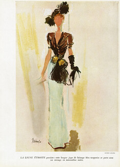 Lucien Lelong 1947 Evening Gown, Reinoso
