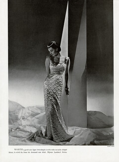 Worth 1937 Evening Dress, Jewels Lambert Frères, Photo André Durst