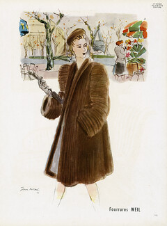 Fourrures Weil 1945 Fur Coat, Jean Moral