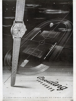 G. Léon Breitling (Watches) 1951 Duograph, Stadium