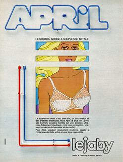 Lejaby 1969 Bra, Model April, Neon, Antonio Lopez