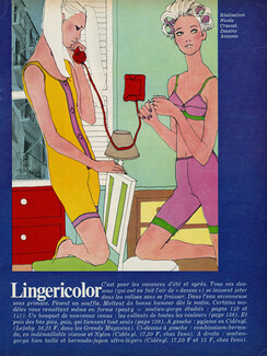 Antonio Lopez 1967 Lingericolor, Cidényl Lingeries, Bermuda, Bra