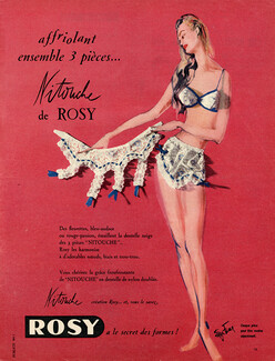 Rosy (Lingerie) 1957 Nitouche Bra Lingerie, Eliza Fenn