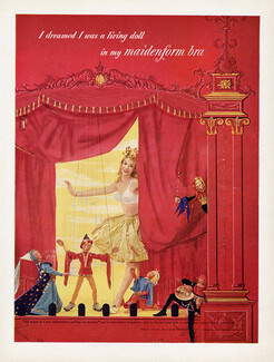Maidenform (Lingerie) 1954 Bra, Living Doll, Puppets, Photo Avedon
