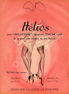 Hélios (Stockings) 1958 Eglantine, Roger Blonde (marginless version)