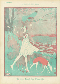 Nive 1919 Le Langage des Fleurs Greyhound