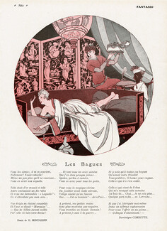 Henri Montassier 1916 "Les Bagues", Rings, Poem by Dominique Combette