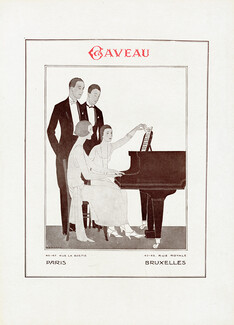 Gaveau (Pianos) 1924 A.E. Marty, Piano (black version)