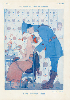 Five o'clock Kiss, 1916 - Armand Vallée Soldier