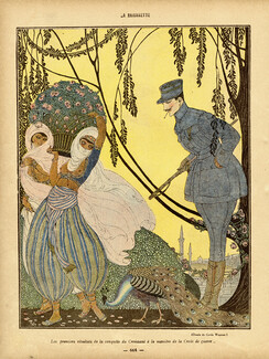 Gerda Wegener 1918 Oriental Girls, Peacock