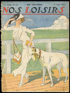 A. Delierre 1911 Greyhound, Nos Loisirs Cover