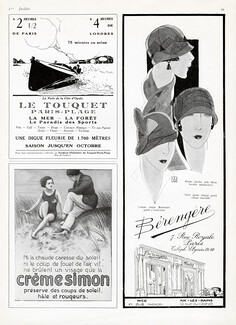 Le Touquet, Crème Simon, Bérengère (Millinery) 1925