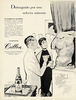 Champagne Crillon 1955 Argentinian Advertisement