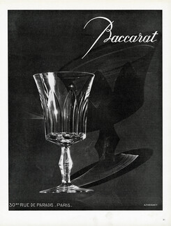 Baccarat (Crystal Glass) 1954 Photo André Thévenet