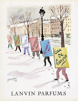 Lanvin (Perfumes) 1952 Snow, Arpège, Eau de Lanvin, My Sin, Scandal, Pretexte, Rumeur, Guillaume Gillet