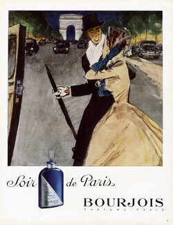Bourjois (Perfumes) 1948 Soir de Paris, Champs-Elysées, Pierre Mourgue