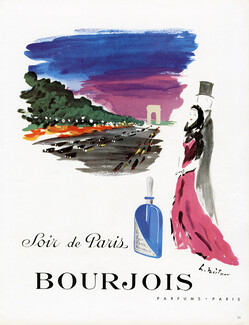 Bourjois 1950 Soir de Paris, Champs-Elysées, Meitner
