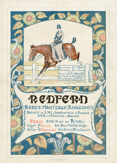 Redfern 1891 Robes Manteaux Amazones, Horsewoman