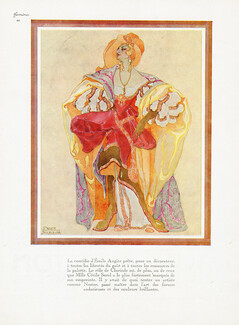 Nestor 1929 Cécile Sorel, "L'Aventurière" Theatre Costume