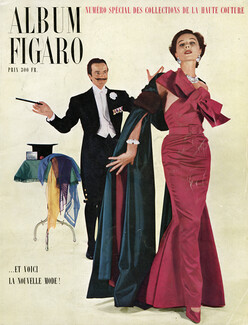 Jacques Fath 1950 Bettina, Magician Licio Moroso, Photo Clarke, Album Figaro Cover