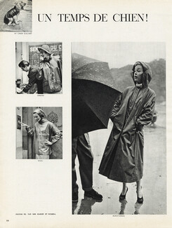 Schiaparelli 1950 Raincoats, Hermès, CCC, Photos Van der Elsken & Russel
