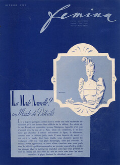 La Mode Nouvelle ? Un Monde de Détails, 1938 - René Gruau, Molyneux, Rouff, Ricci, Piguet, Text by Martine Rénier, 4 pages