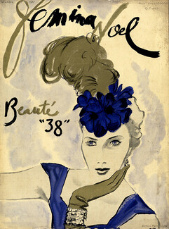 Rose Valois ( Millinery)1938 Pierre Mourgue Femina Cover