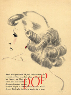 Dop (Hair Care) 1937 Hairstyle, Pierre Hérault