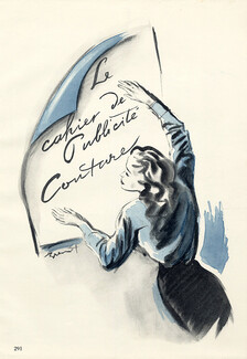 Brénot 1945 ''Le Cahier de Publicité Couture''