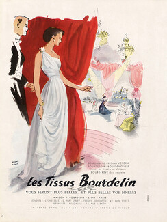 Bourdelin (Textile) 1948 Evening Dress, Pierre Pagès
