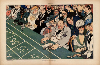 Paul Iribe 1917 ''A Monaco et autres... lieux'' casino