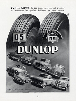 Dunlop 1947 Panhard & Levassor, Renault 4cv & Frégate