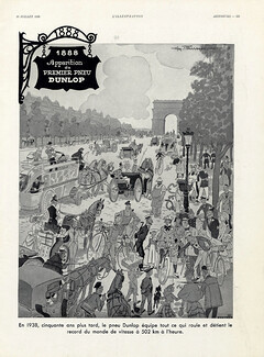 Dunlop 1938 Henry Fournier "Champs-Elysées", Arc de Triomphe