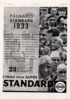 Standard 1933 Borzacchini, Chinetti, Chiron, Nuvolari, Varzi Racing Driver