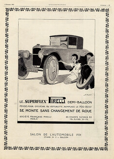 Pirelli 1924 Superflex, Girl, Dog, Alexis Kow