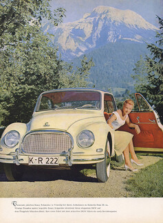 DKW Auto Union 1957 Romy Schneider