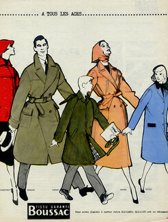 Blizzand (Clothing) 1957 Raincoat, René Gruau
