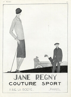 Jane Regny 1923 Golf, Sport Fashion, R. Jast