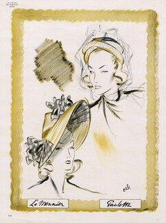 Fernando Bosc 1945 Hats, Le Monnier & Paulette