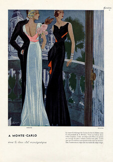 Mirande 1933 Evening Gown, Leon Bénigni, Monte Carlo