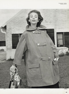 Hermès (Couture) 1956 Coat, Gloves, Scarf, Umbrella, Photo Arsac
