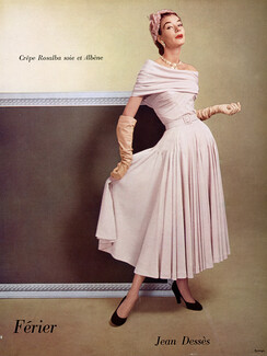 Jean Dessès 1952 Fashion Photography, Bianchini Férier